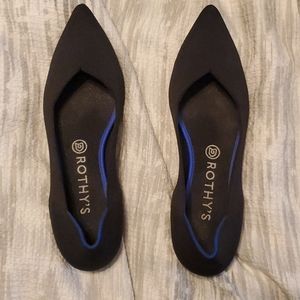 Rothy's black pointed flats